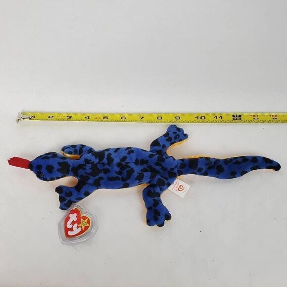 Ty 1995 Original Beanie Baby Lizzy the Lizard w/ tag errors Mint condition - Picture 4 of 5